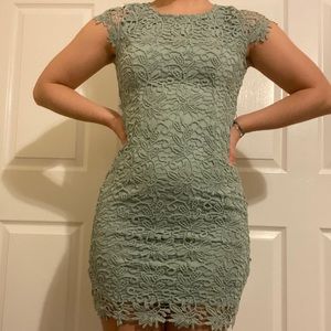 Lulu’s Romance Language Backless Lace Dress